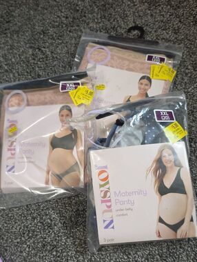 NWT xxl Joyspun Maternity Panty 3-Pack - 9 Total